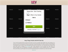 Tablet Screenshot of hivchatcity.com